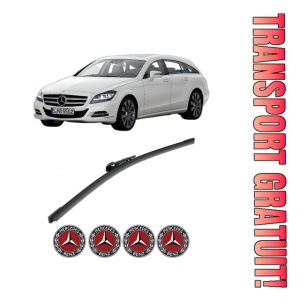 Stergator lamela spate MERCEDES-BENZ CLS Shooting Brake (X218) din 2012 - 2017, pentru luneta auto, Bosch Aerotwin, din cauciuc siliconat rezistent, 4 Stickere Auto MERCEDES-BENZ