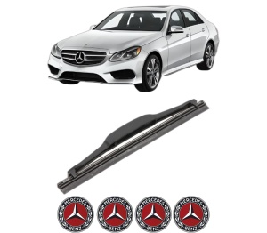 Stergator lamela spate MERCEDES-BENZ E-CLASS (W213) din 2016 - 2023, pentru luneta auto, Valeo Silencio, din cauciuc siliconat rezistent, 4 Stickere Auto MERCEDES-BENZ v18958