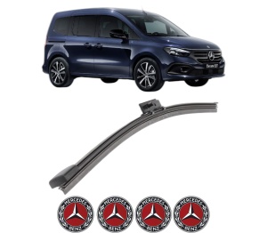 Stergator lamela spate MERCEDES-BENZ EQT (W420) din 2023, pentru luneta auto, Bosch Aerotwin, din cauciuc siliconat rezistent, 4 Stickere Auto MERCEDES-BENZ v25258