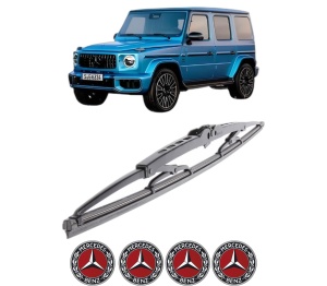 Stergator lamela spate MERCEDES-BENZ G-CLASS Closed Off-Road Vehicle (W465) din 2024, pentru luneta auto, Bosch Twin, din cauciuc siliconat rezistent, 4 Stickere Auto MERCEDES-BENZ v33408