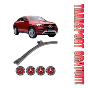 Stergator lamela spate MERCEDES-BENZ GLE Coupe (C167) din 2019 - 2023, pentru luneta auto, Bosch Aerotwin, din cauciuc siliconat rezistent, 4 Stickere Auto MERCEDES-BENZ