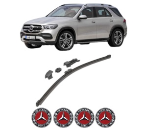 Stergator lamela spate MERCEDES-BENZ GLE (V167) din 2018 - 2023, pentru luneta auto, Valeo HydroConnect, din cauciuc siliconat rezistent, 4 Stickere Auto MERCEDES-BENZ v16978