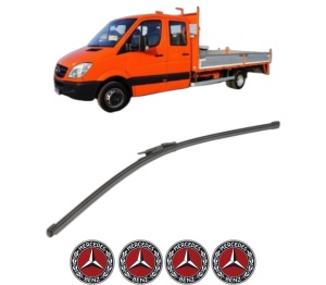 Stergator lamela spate MERCEDES-BENZ SPRINTER 3-t Platform/Chassis (B910, B907) din 2018 - 2021, pentru luneta auto, Valeo Silencio Xtrm, din cauciuc siliconat rezistent, 4 Stickere Auto MERCEDES-BENZ v19558