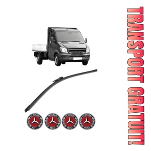 Stergator lamela spate MERCEDES-BENZ SPRINTER 4,6-t Platform/Chassis (B906) din 2006 - 2018, pentru luneta auto, Bosch Aerotwin, din cauciuc siliconat rezistent, 4 Stickere Auto MERCEDES-BENZ