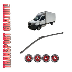 Stergator lamela spate MERCEDES-BENZ SPRINTER 5-t Platform/Chassis (B907) din 2018 - 2021, pentru luneta auto, Valeo Silencio Xtrm, din cauciuc siliconat rezistent, 4 Stickere Auto MERCEDES-BENZ