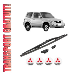 Stergator lamela spate MITSUBISHI PAJERO CLASSIC (V2_W, V6_W, V7_W) din 2001, pentru luneta auto, Valeo Silencio, din cauciuc siliconat rezistent, 4 Stickere Auto MITSUBISHI