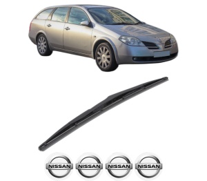 Stergator lamela spate NISSAN PRIMERA Hatchback (P12) din 2002 - 2008, pentru luneta auto, Bosch Twin, din cauciuc siliconat rezistent, 4 Stickere Auto NISSAN v33888
