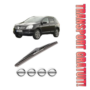 Stergator lamela spate NISSAN QASHQAI +2 VAN (JJ10E) din 2008 - 2014, pentru luneta auto, Bosch Twin, din cauciuc siliconat rezistent, 4 Stickere Auto NISSAN