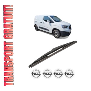 Stergator lamela spate OPEL COMBO Box Body/MPV (K9) din 2018 - 2021, pentru luneta auto, Valeo Silencio, din cauciuc siliconat rezistent, 4 Stickere Auto OPEL