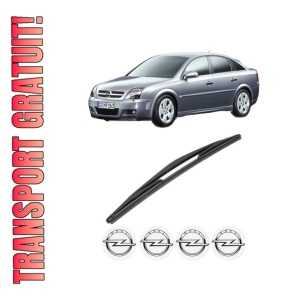 Stergator lamela spate OPEL VECTRA C GTS (Z02) din 2002 - 2009, pentru luneta auto, Valeo Silencio, din cauciuc siliconat rezistent, 4 Stickere Auto OPEL