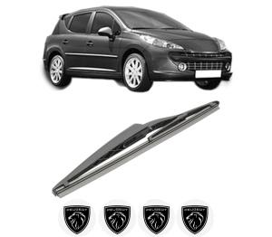 Stergator lamela spate PEUGEOT 207 SW (WK_) din 2007 - 2013, pentru luneta auto, Bosch Twin, din cauciuc siliconat rezistent, 4 Stickere Auto PEUGEOT v28540