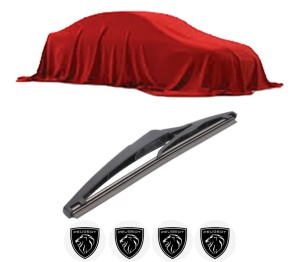 Stergator lamela spate PEUGEOT 3008 III (KA_, KB_, KC_) din 2023, pentru luneta auto, Bosch Twin, din cauciuc siliconat rezistent, 4 Stickere Auto PEUGEOT v33048