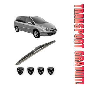 Stergator lamela spate PEUGEOT 807 Van (EB_) din 2004 - 2006, pentru luneta auto, Bosch Twin, din cauciuc siliconat rezistent, 4 Stickere Auto PEUGEOT