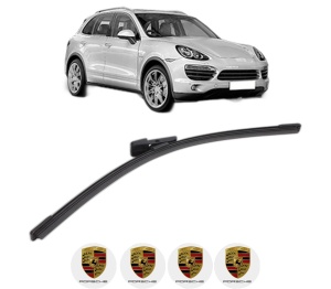 Stergator lamela spate PORSCHE CAYENNE (92A) din 2010 - 2018, pentru luneta auto, Bosch Aerotwin, din cauciuc siliconat rezistent, 4 Stickere Auto PORSCHE v25858