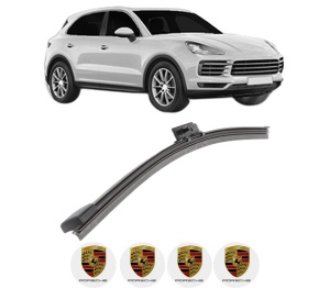 Stergator lamela spate PORSCHE CAYENNE (9YA) din 2017, pentru luneta auto, Bosch Aerotwin, din cauciuc siliconat rezistent, 4 Stickere Auto PORSCHE v25198