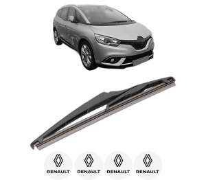 Stergator lamela spate RENAULT GRAND SCENIC IV (R9_) din 2016 - 2023, pentru luneta auto, Valeo Silencio, din cauciuc siliconat rezistent, 4 Stickere Auto RENAULT v16618
