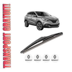 Stergator lamela spate RENAULT KADJAR (HA_, HL_) din 2015, pentru luneta auto, Valeo Silencio, din cauciuc siliconat rezistent, 4 Stickere Auto RENAULT
