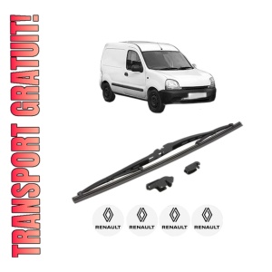Stergator lamela spate RENAULT KANGOO Express (FC0/1_) din 1997 - 2008, pentru luneta auto, Valeo Silencio, din cauciuc siliconat rezistent, 4 Stickere Auto RENAULT