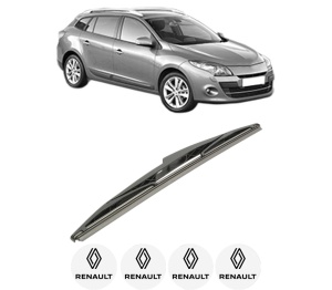 Stergator lamela spate RENAULT MEGANE III Grandtour (KZ0/1) din 2008 - 2016, pentru luneta auto, Bosch Twin, din cauciuc siliconat rezistent, 4 Stickere Auto RENAULT v27853