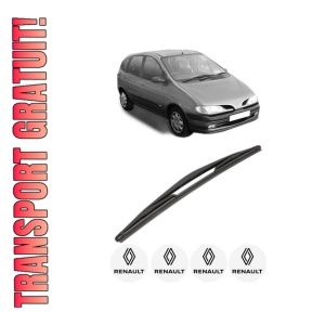 Stergator lamela spate RENAULT MEGANE Scénic (JA0/1_) din 1996 - 1999, pentru luneta auto, Valeo Silencio, din cauciuc siliconat rezistent, 4 Stickere Auto RENAULT