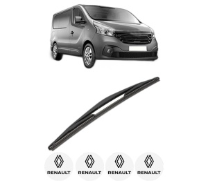 Stergator lamela spate RENAULT TRAFIC III Van (FG_) din 2014, pentru luneta auto, Valeo Silencio, din cauciuc siliconat rezistent, 4 Stickere Auto RENAULT v20158