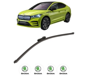 Stergator lamela spate SKODA ENYAQ iV Coupe (5AC) din 2021, pentru luneta auto, Valeo Silencio Xtrm, din cauciuc siliconat rezistent, 4 Stickere Auto SKODA v17398