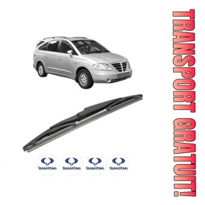 Stergator lamela spate SSANGYONG STAVIC din 2013, pentru luneta auto, Bosch Twin, din cauciuc siliconat rezistent, 4 Stickere Auto SSANGYONG - Img 1