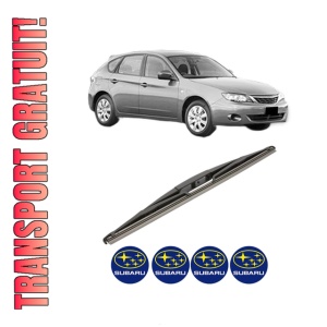 Stergator lamela spate SUBARU IMPREZA Hatchback (GR, GH, G3) din 2007 - 2013, pentru luneta auto, Valeo Silencio, din cauciuc siliconat rezistent, 4 Stickere Auto SUBARU