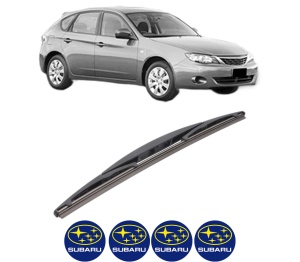 Stergator lamela spate SUBARU IMPREZA Hatchback (GR, GH, G3) din 2007 - 2013, pentru luneta auto, Bosch Twin, din cauciuc siliconat rezistent, 4 Stickere Auto SUBARU v24588
