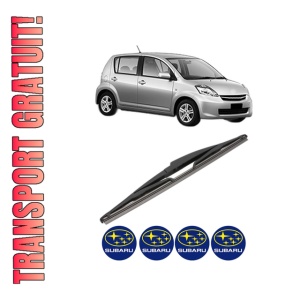 Stergator lamela spate SUBARU JUSTY IV din 2007, pentru luneta auto, Valeo Silencio, din cauciuc siliconat rezistent, 4 Stickere Auto SUBARU