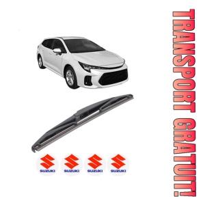 Stergator lamela spate SUZUKI SWACE (AMZ_) din 2020, pentru luneta auto, Bosch Twin, din cauciuc siliconat rezistent, 4 Stickere Auto SUZUKI