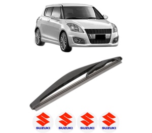 Stergator lamela spate SUZUKI SWIFT IV (FZ, NZ) din 2010, pentru luneta auto, Valeo Silencio, din cauciuc siliconat rezistent, 4 Stickere Auto SUZUKI v16678