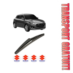 Stergator lamela spate SUZUKI SWIFT VI (ZD_, ZC_) din 2023, pentru luneta auto, Bosch Twin, din cauciuc siliconat rezistent, 4 Stickere Auto SUZUKI