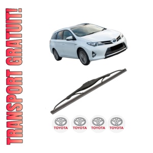 Stergator lamela spate TOYOTA AURIS Estate (_E18_) din 2013 - 2018, pentru luneta auto, Valeo Silencio, din cauciuc siliconat rezistent, 4 Stickere Auto TOYOTA
