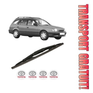 Stergator lamela spate TOYOTA COROLLA Estate (_E11_) din 1997 - 2001, pentru luneta auto, Bosch Twin, din cauciuc siliconat rezistent, 4 Stickere Auto TOYOTA
