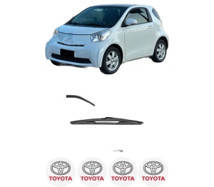 Stergator lamela spate TOYOTA IQ (_J1_) din 2009 - 2015, pentru luneta auto, Valeo Silencio, din cauciuc siliconat rezistent, 4 Stickere Auto TOYOTA v16018