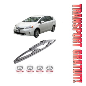 Stergator lamela spate TOYOTA PRIUS PLUS (_W4_) din 2011, pentru luneta auto, Bosch Twin, din cauciuc siliconat rezistent, 4 Stickere Auto TOYOTA