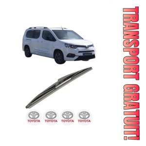 Stergator lamela spate TOYOTA PROACE CITY Box Body/MPV (BPZ_) din 2019 - 2024, pentru luneta auto, Bosch Twin, din cauciuc siliconat rezistent, 4 Stickere Auto TOYOTA