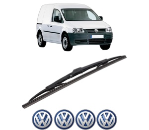Stergator lamela spate Volkswagen CADDY III MPV (2KB, 2KJ, 2CB, 2CJ) din 2004 - 2015, pentru luneta auto, Bosch Twin, din cauciuc siliconat rezistent, 4 Stickere Auto VW v30408
