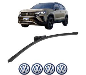 Stergator lamela spate Volkswagen TAOS (CL1, CP1, CQ1) din 2020, pentru luneta auto, Bosch Aerotwin, din cauciuc siliconat rezistent, 4 Stickere Auto VW v25738