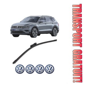 Stergator lamela spate Volkswagen TIGUAN ALLSPACE (BW2, BJ2) din 2017 - 2021, pentru luneta auto, Bosch Aerotwin, din cauciuc siliconat rezistent, 4 Stickere Auto VW
