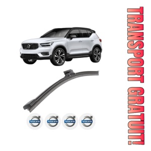 Stergator lamela spate VOLVO XC40 (536) din 2017 - 2023, pentru luneta auto, Bosch Aerotwin, din cauciuc siliconat rezistent, 4 Stickere Auto VOLVO