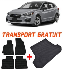 Subaru Impreza Hatchback din 09.2017 - Prezent *1, Set Covorase + tavita portbagaj auto accesorii pentru autoturismul tau - masina v1044