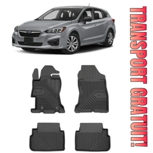 Subaru Impreza V Din 09.2017 - Prezent, Hatchback , Set Covorase Auto Tip Tavita Premium 3D, din cauciuc