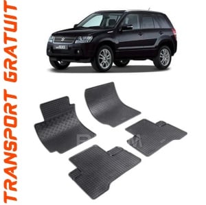 Suzuki Grand VItara II, Suv, fabricat din 2005 - 02.2015, set covorase auto dedicate, din cauciuc 100% Premium accesorii pentru autoturismul tau - masina v157496