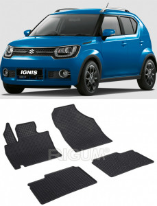Suzuki Ignis III, Hatchback, fabricat din 01.2017 - Prezent, set covorase auto dedicate, din cauciuc 100% Premium accesorii pentru autoturismul tau - masina v160534