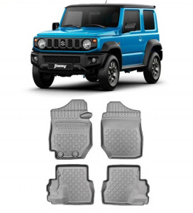 Suzuki Jimny II, Suv, Din 10.2018 - Prezent , Set Covorase Auto Tip Tavita Premium 3D, din cauciuc accesorii pentru autoturismul tau - masina v169725