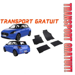 Suzuki Swift, Hatchback, fabricat din 05.2017 - Prezent, set covorase auto dedicate, din cauciuc 100% Premium