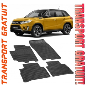 Suzuki VItara, Suv, fabricat din 03.2015 - 03.2020, set covorase auto dedicate, din cauciuc 100% Premium