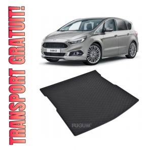 Tavita Portbagaj FORD S-Max 5 locuri 2015-prezent, protectie portbagaj, din cauciuc 100%, pentru autoturismul FORD S-Max 5